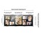 Stainless Steel Silver Wood Finish Collage Frame - Black Mat, 20 Frame Sizes to Choose From, UV Acrylic, Wall Hanging Hardware, Vertical or Horizontal Display